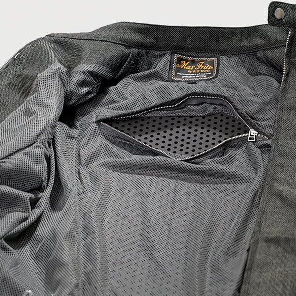 メッシュスリーブシングルライダース_Mens / MFB-2476
