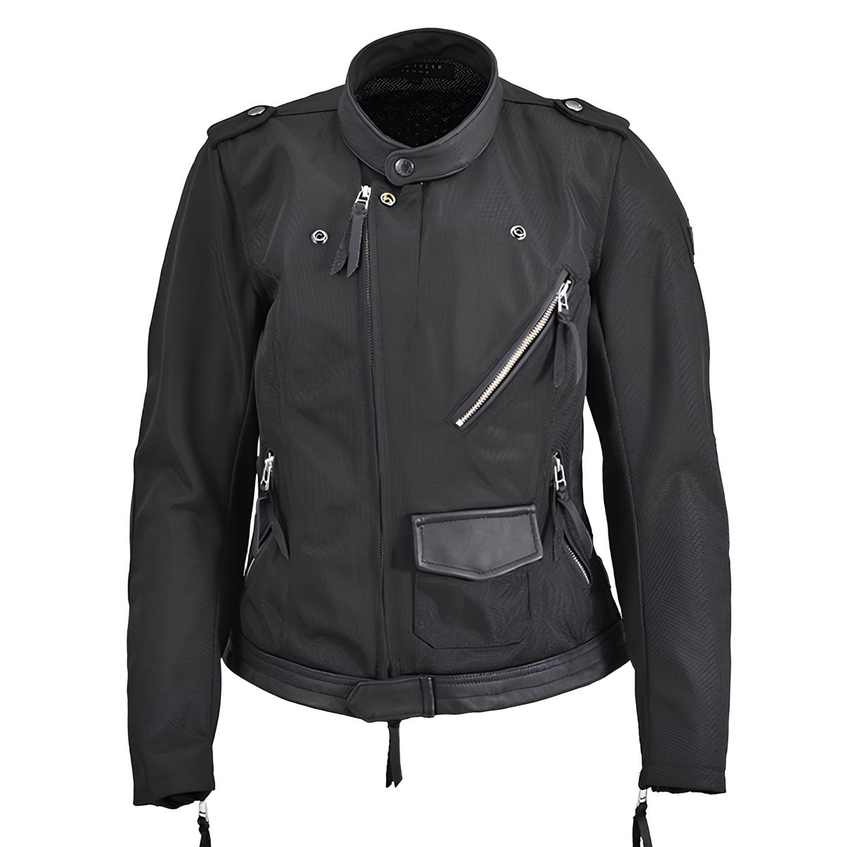 MaxFritz フルメッシュライダースジャケット ブラック レディース MFB-2583】フルメッシュダブルライダース2_Ladies – max fritz NAGOYA