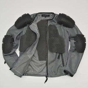 レザーパイピングフルメッシュジャケット2_Mens / MFB-2480