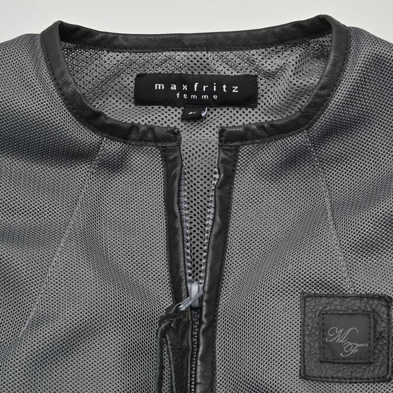 レザーパイピングフルメッシュジャケット2_Mens / MFB-2480