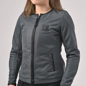 MFB-2480】レザーパイピングフルメッシュジャケット2_Ladies MFB-2480】レザーパイピングフルメッシュジャケット2_Ladies