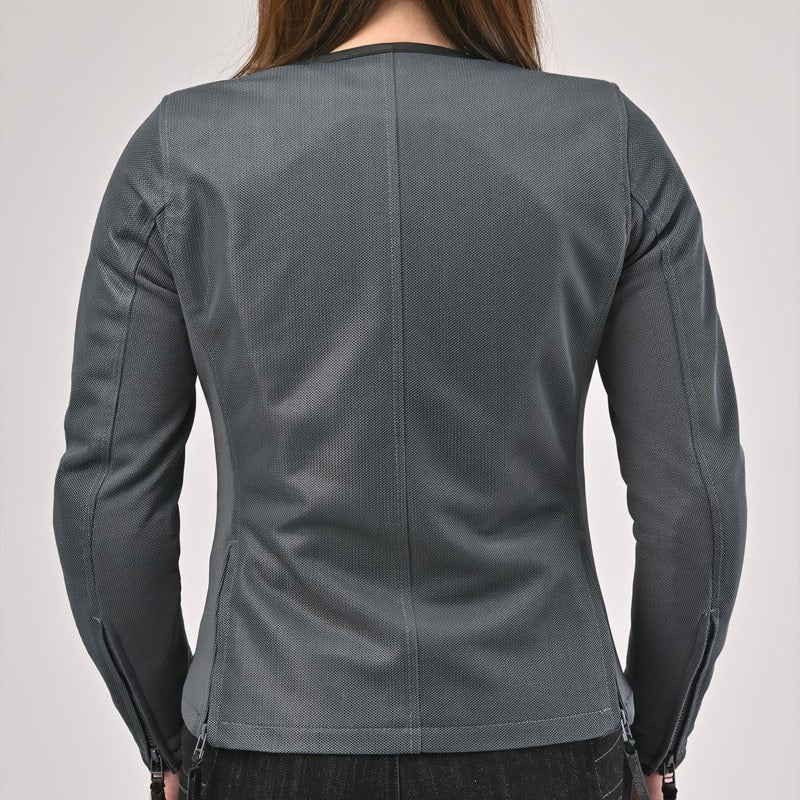 レザーパイピングフルメッシュジャケット2_Mens / MFB-2480